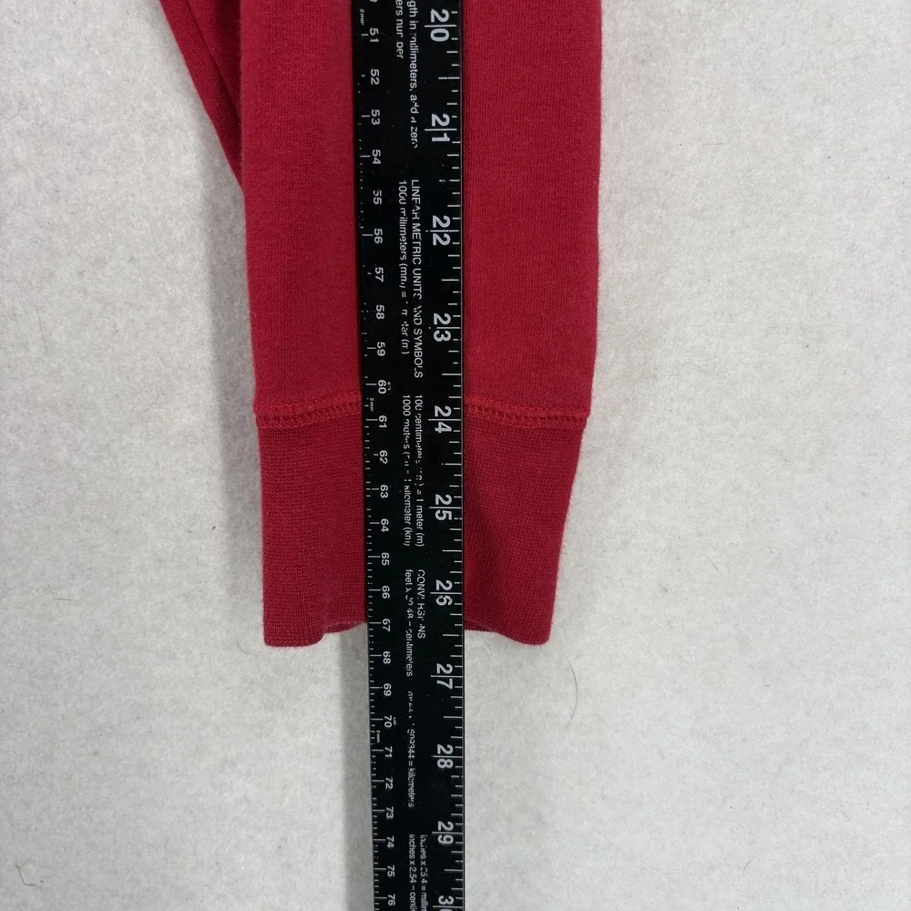 Jordan Sweatshirt Mens Large Red Fleece Crewneck Pullover JORDAN Logo Graphic